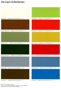 Aussenfarben März / Outside colours March 1973